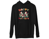Mickey & Minnie Happy Holidays Hoodie Christmas Disney Hoody Xmas Gift