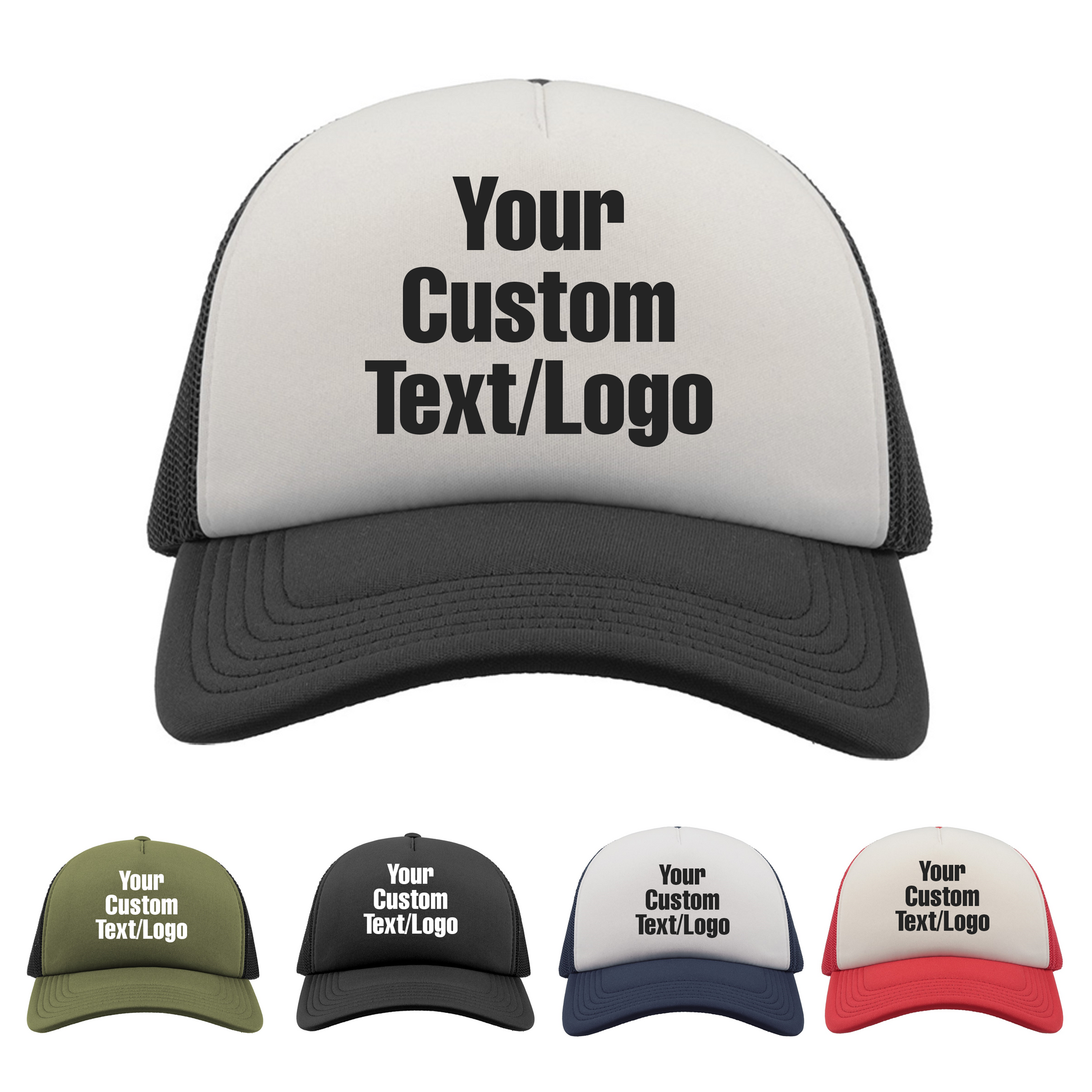 Custom Trucker Caps Mog Print