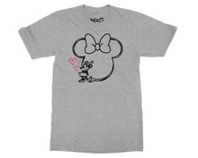 Cute Mickey Minnie Mouse Matching Couple Tees Disneyworld Christmas Gift T-shirts