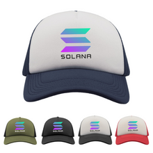 Solana Logo Trucker Cap, Sol Cryptocurrency Hat, Solana Investor Gift, Solana Hat, Investor Dad Brother, Crypto Bull - Adult Unisex