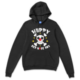 Happy Red Nose Day Hoodie Kids Scary Skull Hoody School Students Top
