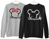 Disneyland Mickey & Minnie Sweatshirt for Adults Men Women, Disney Trip Outfits, Minnie Mickey Disneyworld Vacation Matching Family Jumper