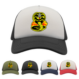 Cobra Kai Cap, Cobra Kai Hat, Karate Kid Trucker Cap Retro TV MMA Fan Gift, Kobra Kai Gift For Him Dad Cobra Snake Hats, Unisex Adult