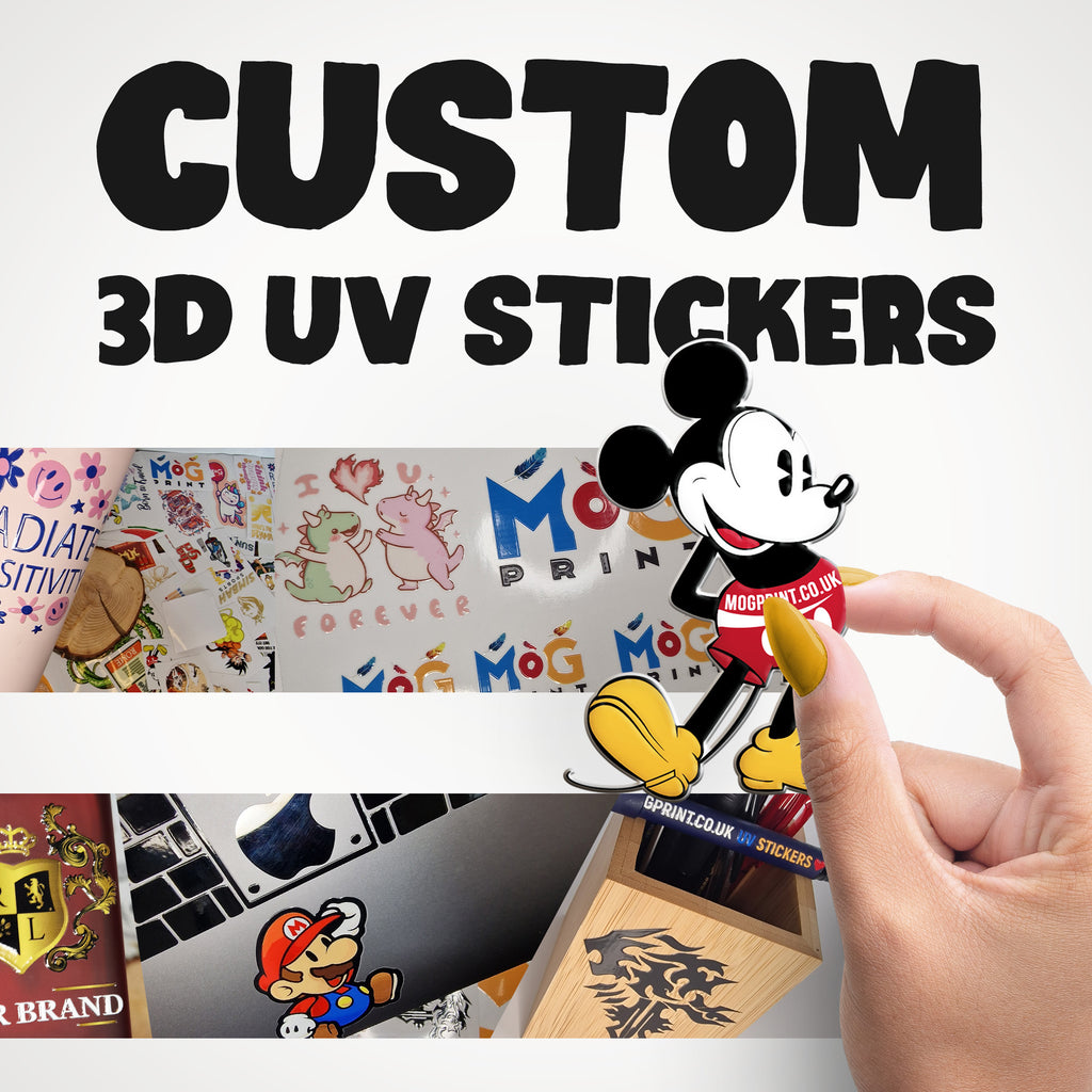 Custom UV DTF Stickers Personalised 3D Sticker Transfers Gang Sheet Lo ...