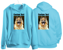 Custom Photo Hoodie Front Back Print Personalised Own Picture Text Hen Party Jumper