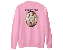 Custom Photo Sweatshirt Personalised Own Picture Text Hen Party Birthday Jumper