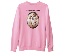 Custom Photo Sweatshirt Personalised Own Picture Text Hen Party Birthday Jumper