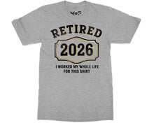 Retired 2026 Funny T-shirt Milestone Party Shirt Retirement Gift Tee