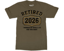 Retired 2026 Funny T-shirt Milestone Party Shirt Retirement Gift Tee