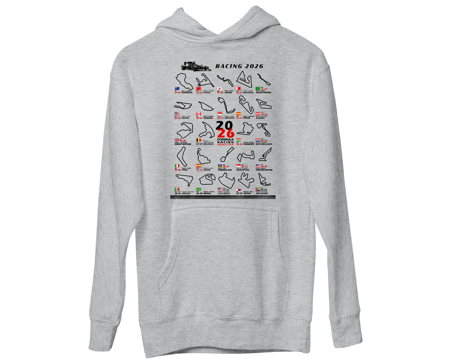 Formula Racing Fans Hoodie 2026 Race Schedule Hoody Speed Lover Gifts