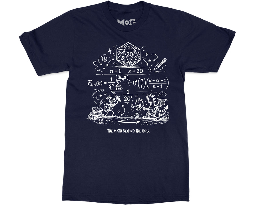 20-Sided Dice T-shirt Funny Roleplaying Gamer Tee Meme Top for RPG Fan