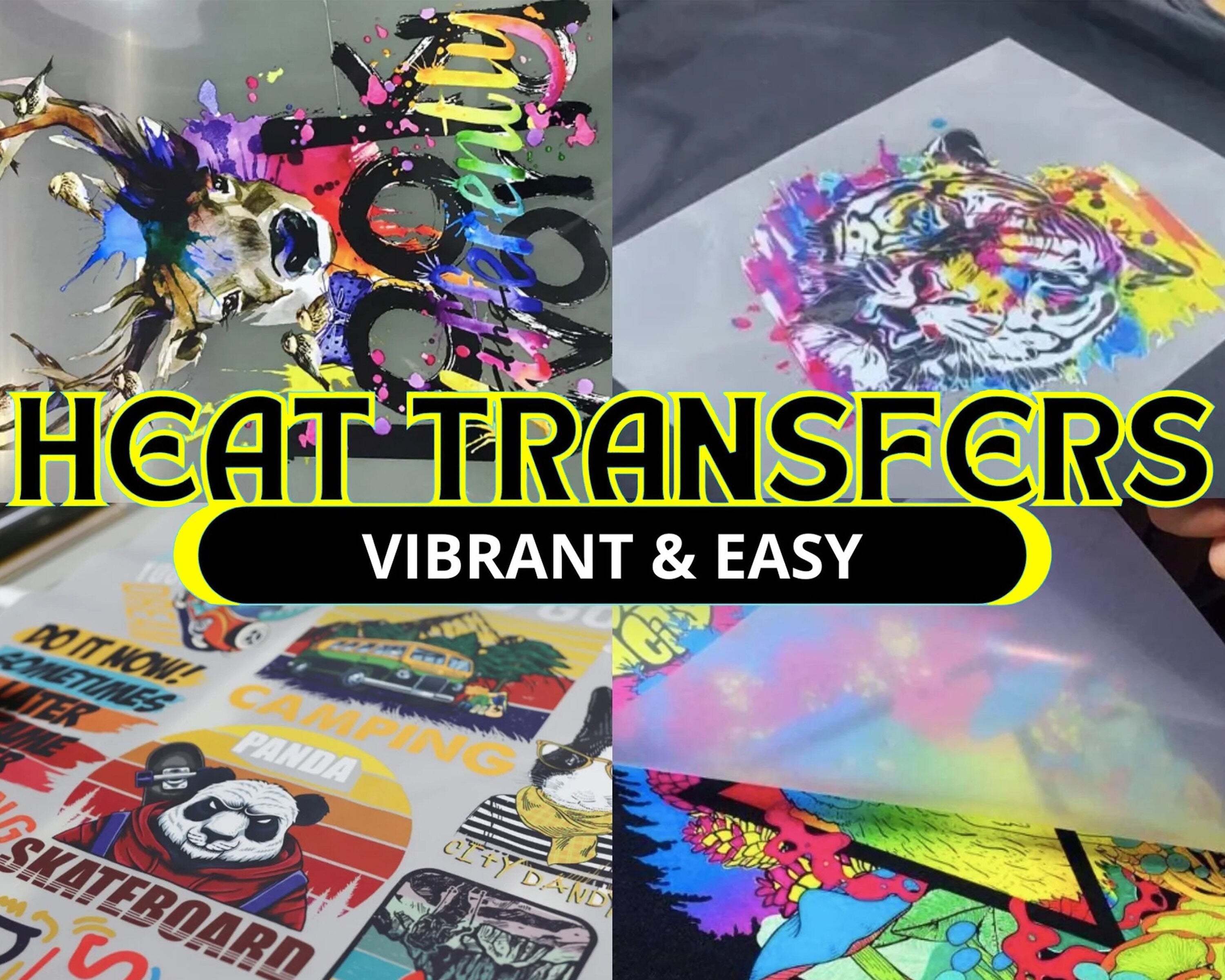 DTF Gang Sheets Custom Heat Transfers Ready to Press Wholesale Personalised Heat Press Iron on T shirts Garments Heat Patch Logo Designs 1 Inch