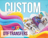 Custom DTF Heat Transfers - DTF Gang Sheets - Personalised Ready to press transfers Wholesale - Custom Business logo - Personalised transfers UK