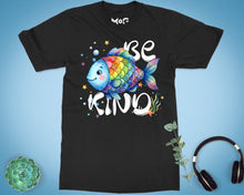Be Kind Rainbow Fish T-shirt Teacher Student Tee Inspirational Gifts