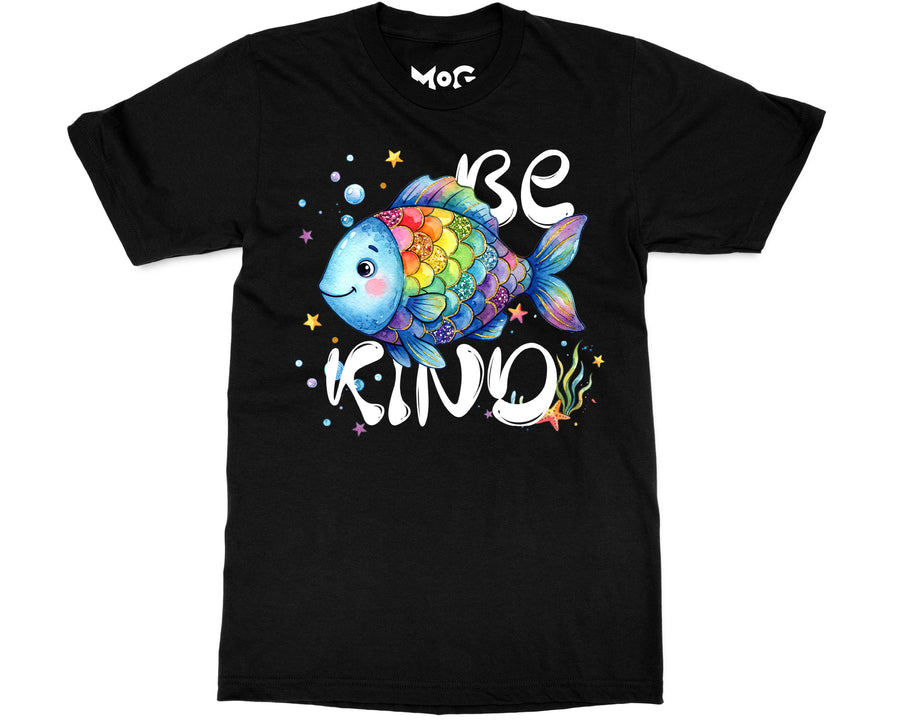 Be Kind Rainbow Fish T-shirt Teacher Student Tee Inspirational Gifts