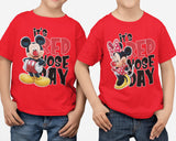 Red Nose Day 2026 T-shirt Disney Mickey Minnie Child Care Home Gifts