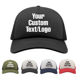 Personalised Text Logo Trucker Cap, Custom Any Name Message Hat, Personalised Business Company Logo, Customized Birthday Gift Hat, Adult Unisex