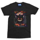 Gengar Anime Art T-shirt Retro Cool Japanese Manga Lover Style Graphic Tee Gift