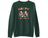Happy Holidays Disney Sweatshirt Christmas Mickey Minnie Top Xmas Gift