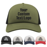 Personalised Text Logo Trucker Cap, Custom Any Name Message Hat, Personalised Business Company Logo, Customized Birthday Gift Hat, Adult Unisex