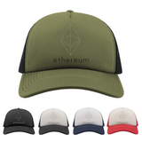 Ethereum Hat, Eth Crypto Coin, Ethereum Trucker Cap, Dad Gift, Hodl Cryptocurrency Gift, ETH Crpyto Trader, Blockchain Technology Hat