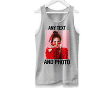 Personalised Tank Top Custom Photo Text Vest Printed Sleeveless Tee