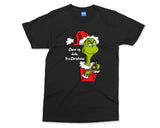 Funny Grinch Christmas T-shirt Grinchmas Cheer Up Dude Shirt Xmas Party Gift Top