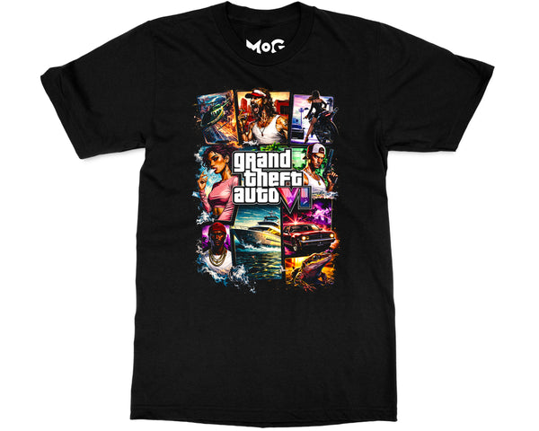GTA 6 Gaming T-shirt Grand Theft Auto Tee Gift for Gamer Husband Son