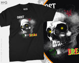 Ghost Dream Halloween Skull T-Shirt, BOO Spirit Scary Halloween Spooky Dark Skull Tee, Satanic Evil Scary Horror Dream Death Unisex Shirt