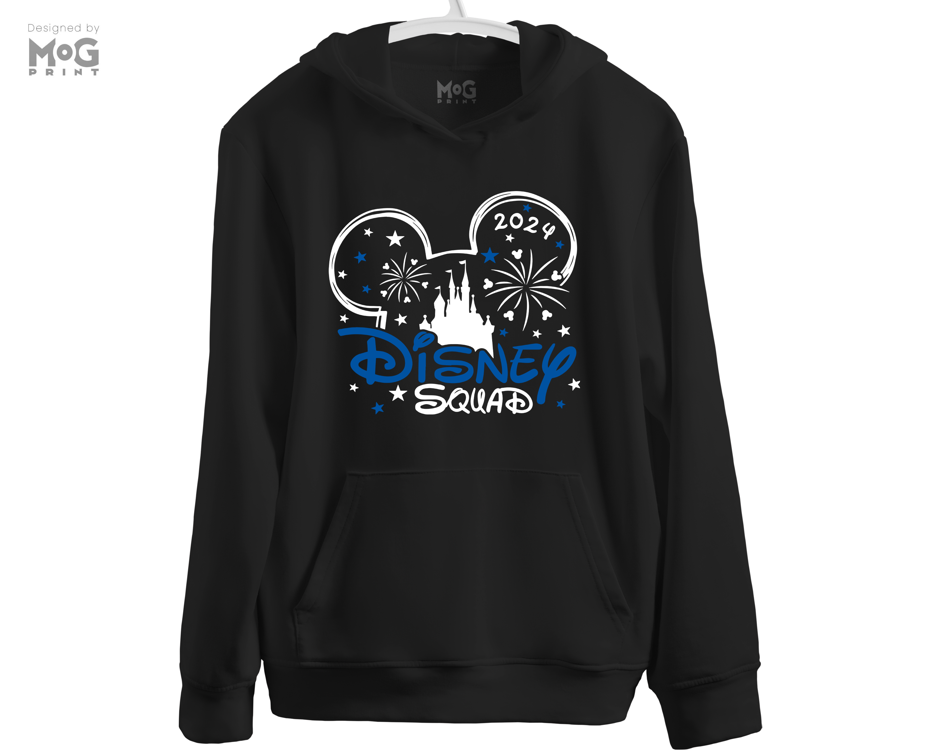 Mickey Minnie Disney Squad Hoodie Disneyland Paris Family Vacation Mat Mog Print