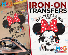 Disneyland Family Holiday Iron on Transfer T-shirt, Personalised 2024 Vacation T-shirt Custom Name Iron On Patch Print, Matching DIY Tees