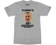 Personalised 40th Birthday Party T-shirt Custom Photo Confetti Shirt