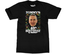 Personalised 40th Birthday Party T-shirt Custom Photo Confetti Shirt