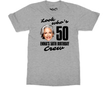 Look Who's 50 Custom Face Birthday T-shirt Personalised Photo Gift Tee