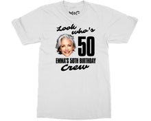 Look Who's 50 Custom Face Birthday T-shirt Personalised Photo Gift Tee