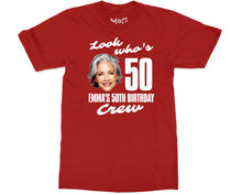 Look Who's 50 Custom Face Birthday T-shirt Personalised Photo Gift Tee