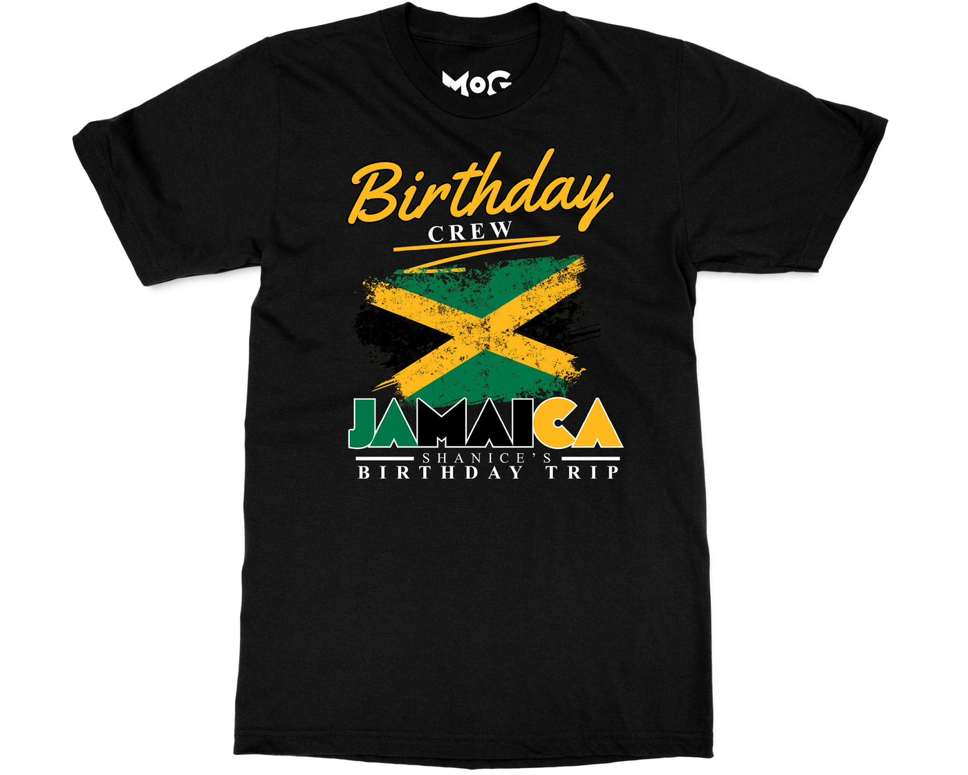 Custom Matching Tropical Birthday Trip T-shirt Personalised Name Tee