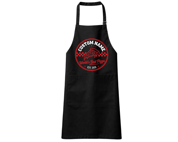 Custom Name World’s Best Pizza Chef Apron Pizza Lover Baking Essential
