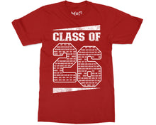 Personalised Class of 2026 Leavers T-shirt Custom Graduation Party Tee