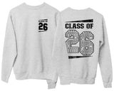 Class of 26 Custom Name Sweatshirt 2026 Leavers Personalised Jumper