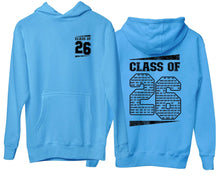 Class of 2026 Personalised Name Hoodie Leavers - 26 Graduation Matching Jumper