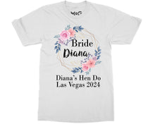 Personalised Hen Party T-shirt Custom Bride Hen Do Tee Bachelorette Party Gifts