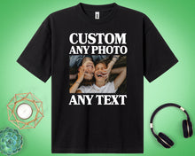 Personalised Retro Photo Oversized T-shirt Custom Portrait Unisex Tee