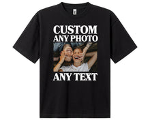 Personalised Retro Photo Oversized T-shirt Custom Portrait Unisex Tee