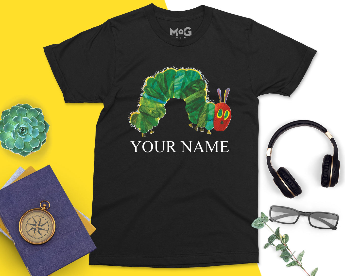 Personalised Kids Name Hungry Caterpillar T-Shirt World Book Day Cute Custom Very Hungry Caterpillar Boys/Girls Costume Reading Gift Tee Top
