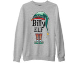 Funny Elf Christmas Sweatshirt, Custom Name Personalised Family Matching Sweater