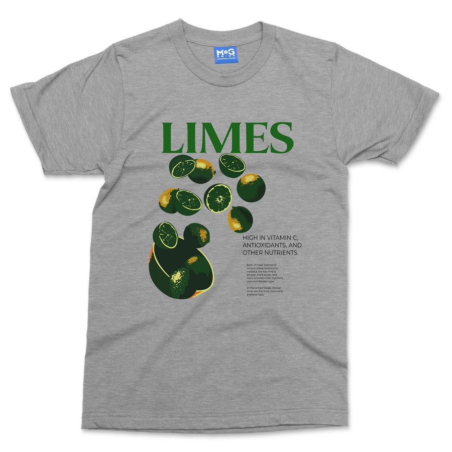 Limes T-shirt Vitamin C High Nutrition Antioxidants Health Dietitians Gift Tee