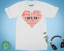 Mum Heart T-shirt Inspirational Mom Life Shirt Mother's Day Gift Tee