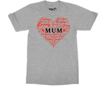 Mum Heart T-shirt Inspirational Mom Life Shirt Mother's Day Gift Tee