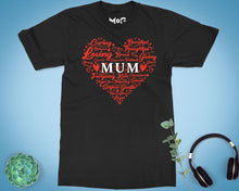 Mum Heart T-shirt Inspirational Mom Life Shirt Mother's Day Gift Tee